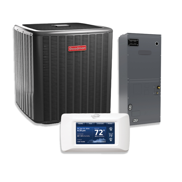 Goodman 5 Ton 20 SEER Multi-Position Two Stage Variable Speed Split Heat Pump Inverter with Communicating Thermostat